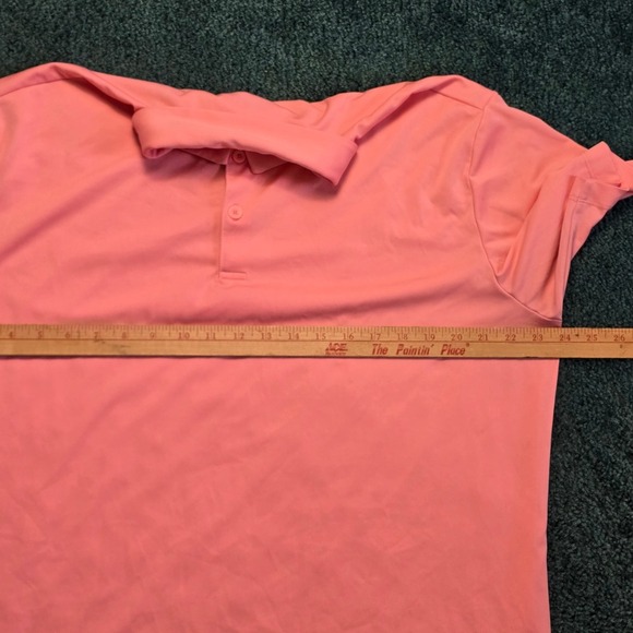 Columbia Golf Mens Polo XL Shirt Sunset Red Omni Drive Athletic Training Casual - Picture 6 of 8